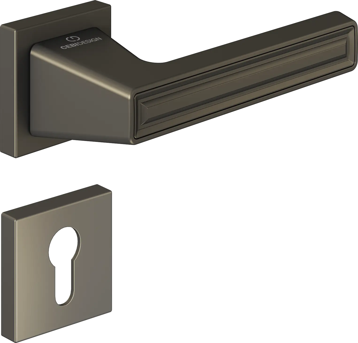 Çebi C5294 Groove Artline Kapı Kolu PC36 (Metalik Kahve) - Yale