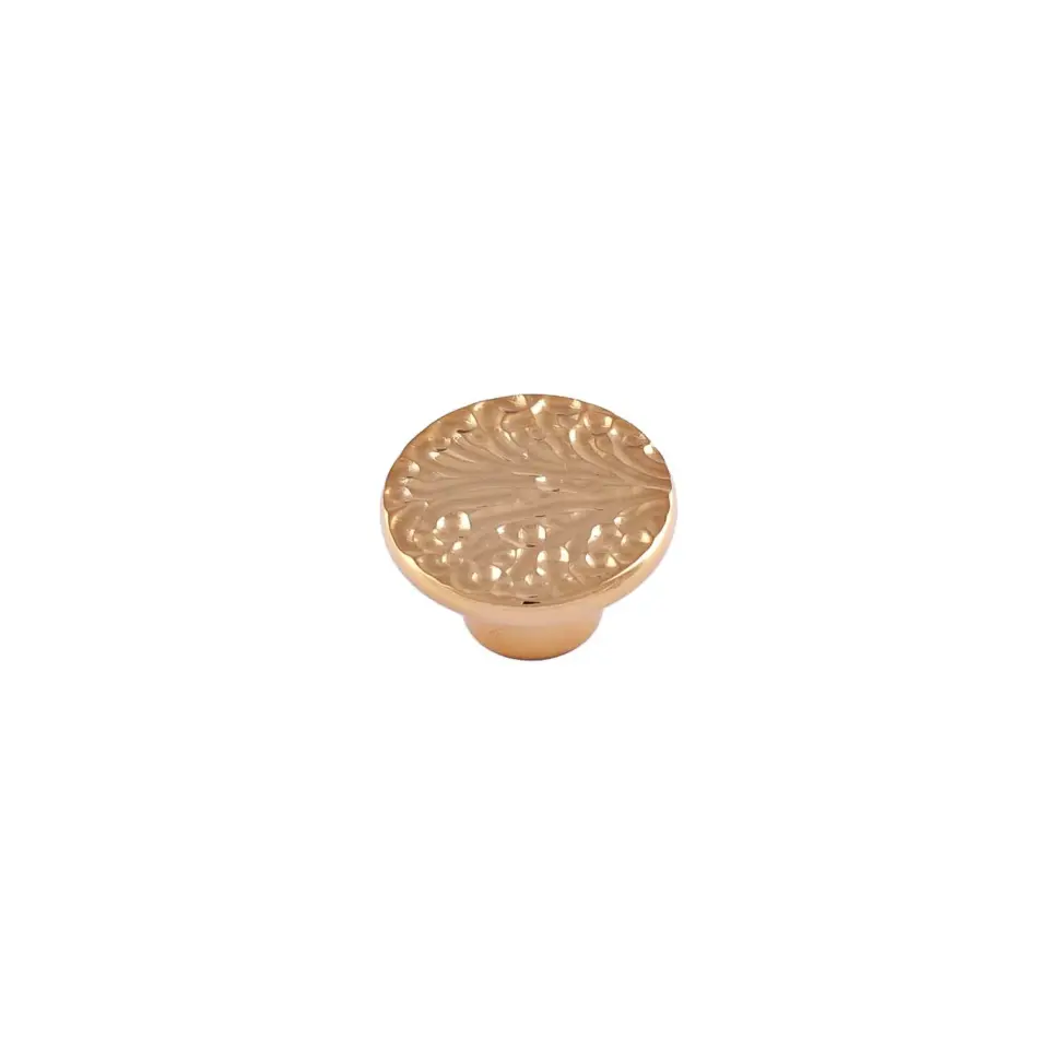 Vista D’oro Dalgalı Düğme Kulp Altın Rengi 50 mm Çap
