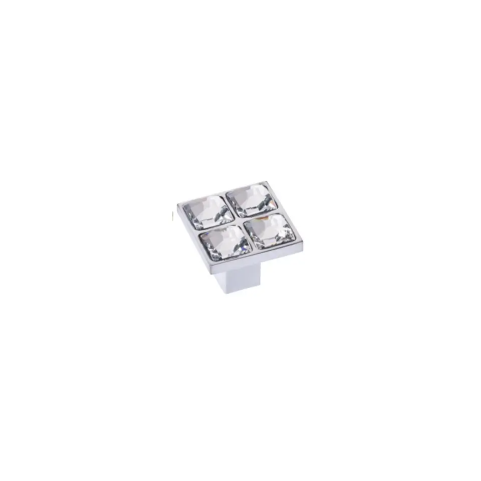 Vista D’oro Tria Swarovski Düğme Kulp No:9 – Krom
