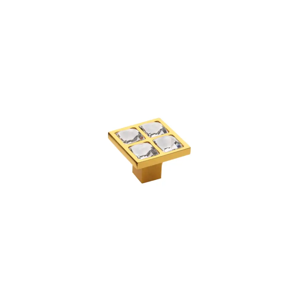 Vista D’oro Tria Swarovski Düğme Kulp No:9 – 24 Ayar Altın Kaplama