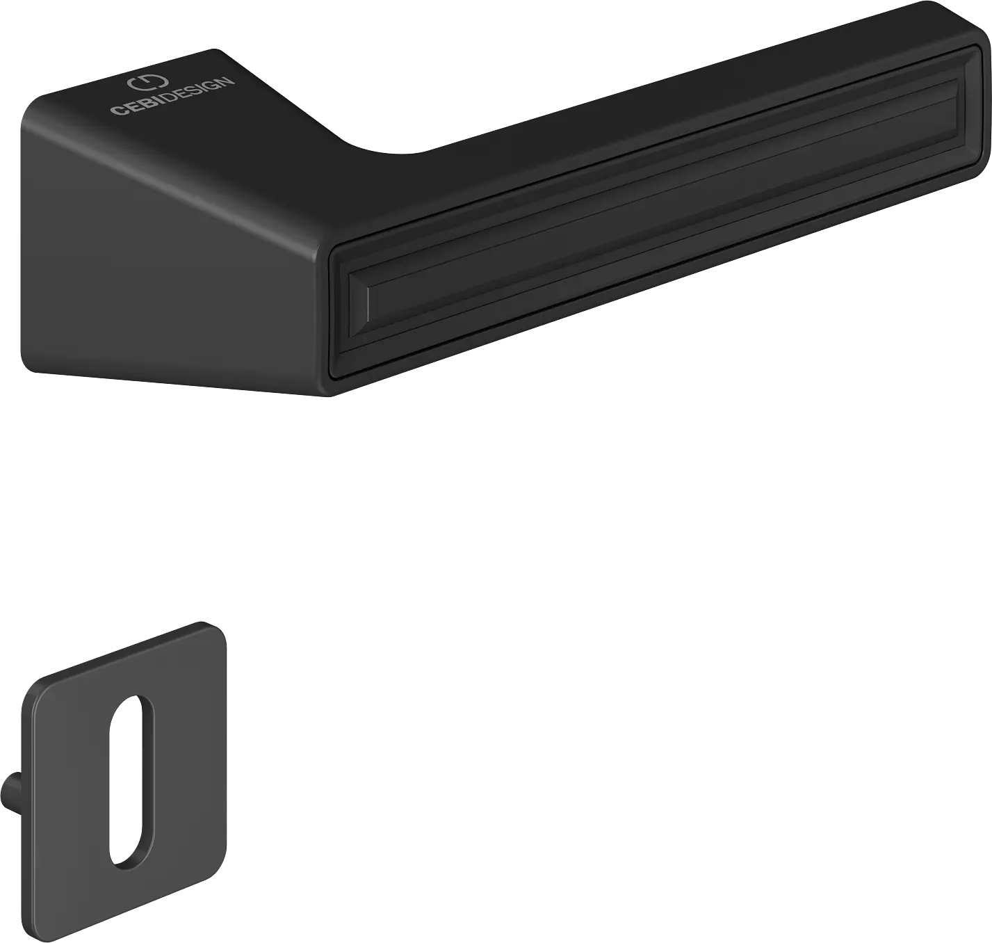 Çebi C5294 Groove Artline Kapı Kolu Oda - PC24 (Mat Siyah)