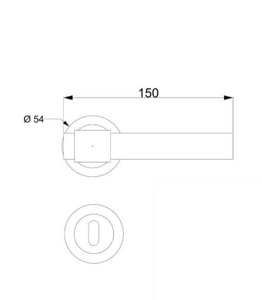 Glazier Rozetli Kapı Kolu Altın Renk Oda