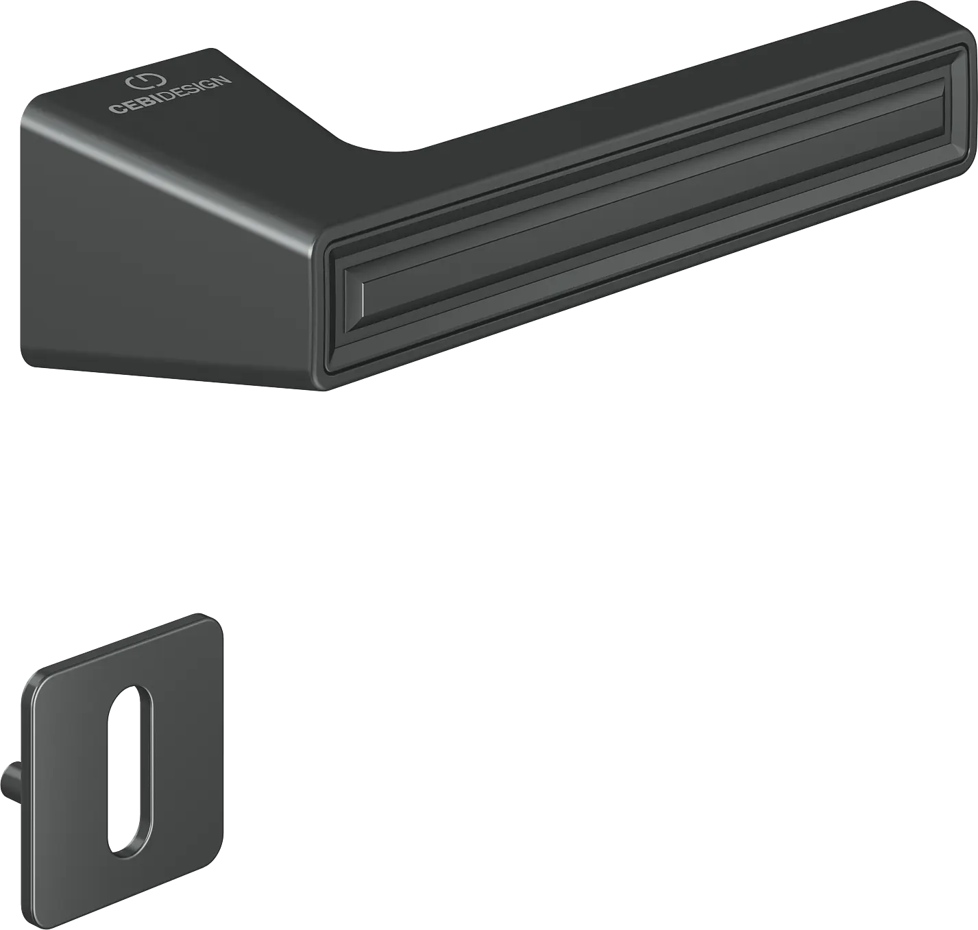 Çebi C5294 Groove Artline Kapı Kolu Oda - PC27 (Antrasit Saten)