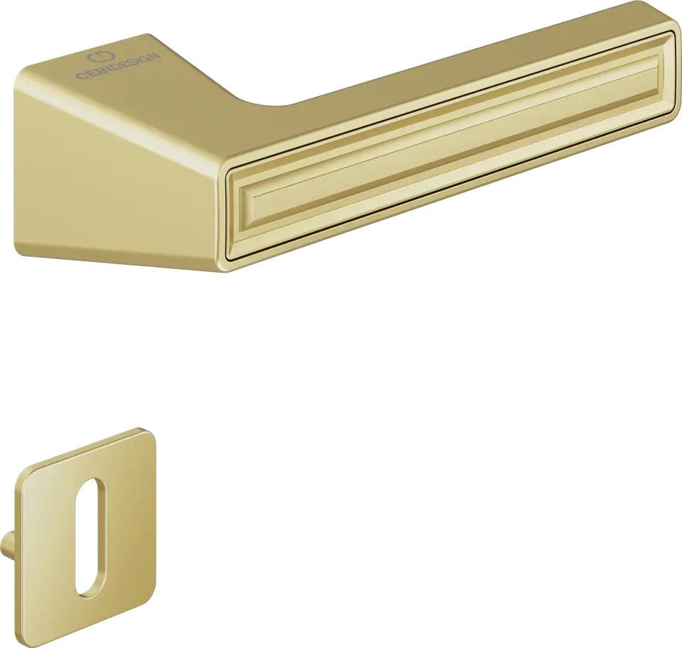 Çebi C5294 Groove Artline Kapı Kolu Oda - PC35 (Mat Pirinç)