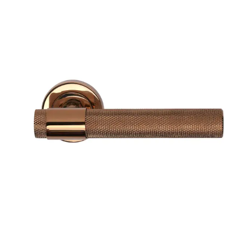 Glazier Rozetli Kapı Kolu Bronz Oda