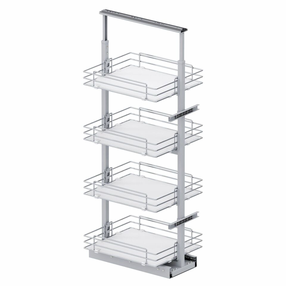 Gizli Raylı Frenli Kiler Tel 1250-1400 mm | 400 mm Kapak Uyumlu