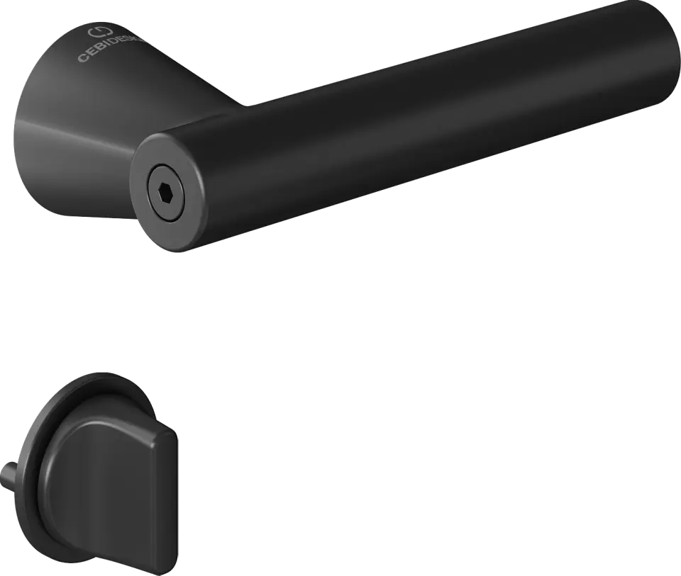 Çebi C5291 Pencil Artline Kapı Kolu PC24 (Mat Siyah) - WC