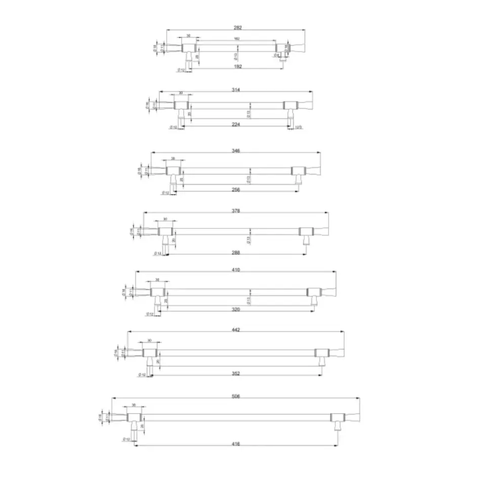 Vista D’oro Miami Çekmece Kulp Nikel