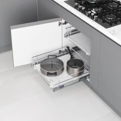 Ahşap Tablalı Bağımsız Teleskopik Raylı Çekmece