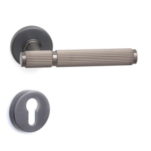 System PIXAR-L Rozetli Kapı Kolu Füme Renk (HA216LRO12 BBN) Yale