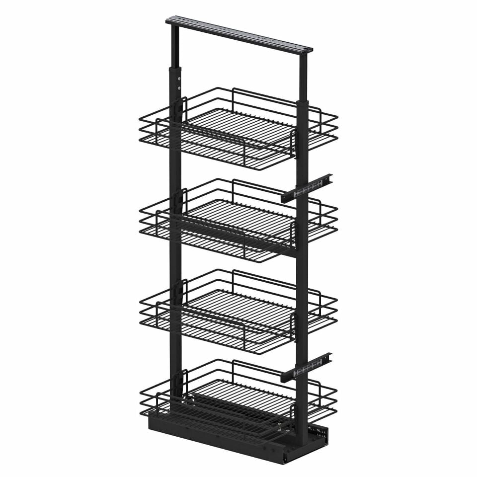 Gizli Raylı Frenli Kiler Tel 1400-1550 mm | 450 mm Kapak Uyumlu