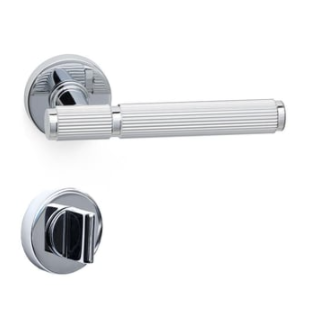 System PIXAR-L Rozetli Kapı Kolu Krom Renk (HA216LRO12 CR) WC