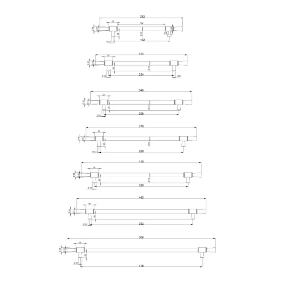 Vista D’oro Miami Çekmece Kulp Saten Altın