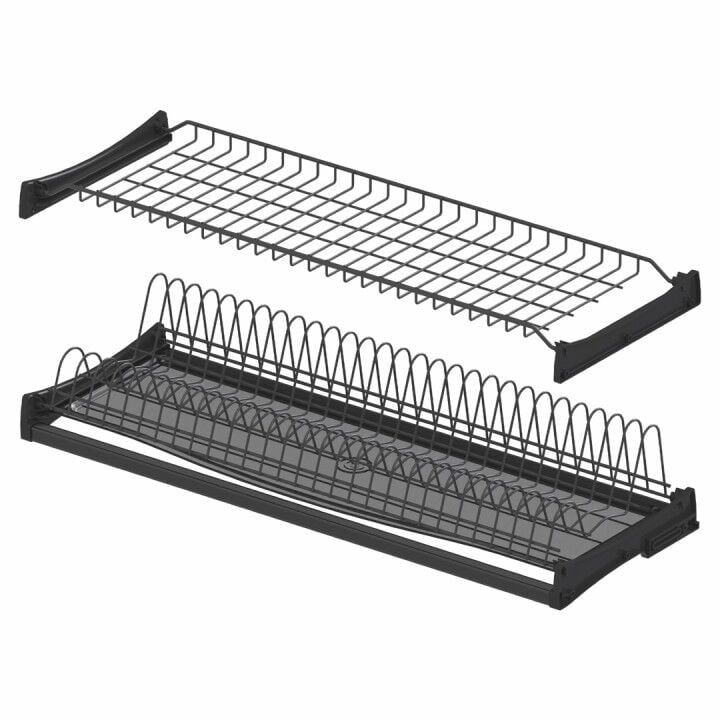 Plastik Tepsili Tabaklık - Bardaklık Seti 900 mm