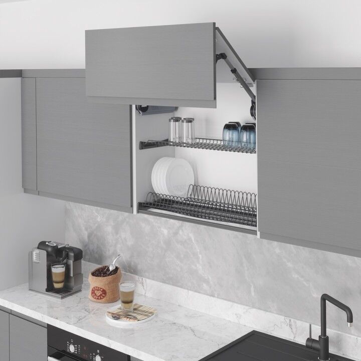 Plastik Tepsili Tabaklık - Bardaklık Seti 900 mm