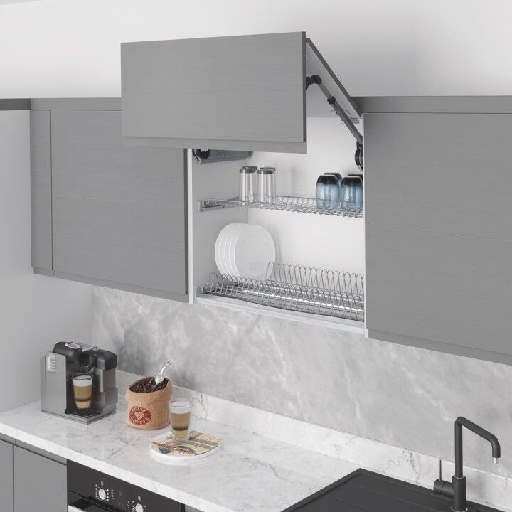 Plastik Tepsili Tabaklık - Bardaklık Seti 900 mm