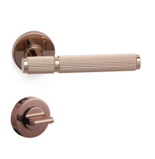 System PIXAR-L Rozetli Kapı Kolu Rose Renk (HA216LRO12 RS) WC