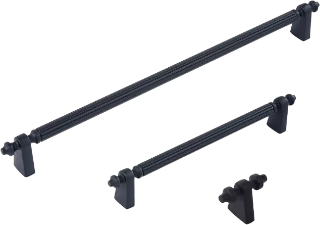 Çebi A1121 MP24 Mat Siyah Akslı Mobilya Kulpu 256 mm