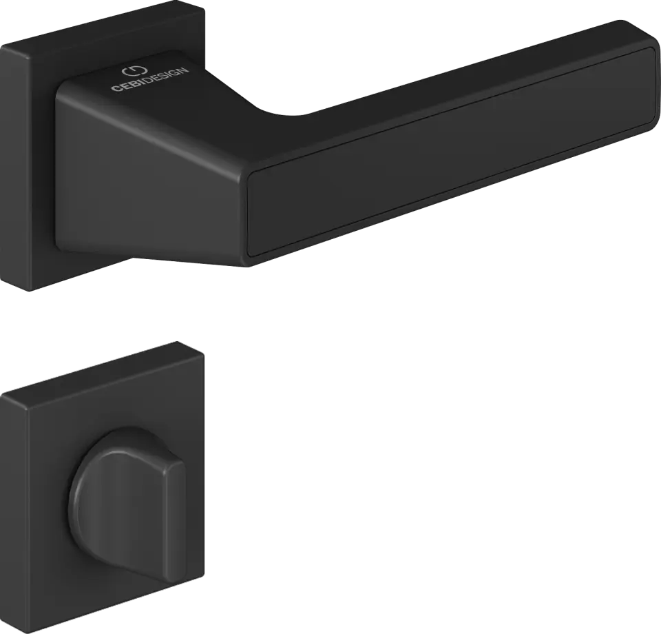 Çebi C5292 Pure Artline Kapı Kolu PC24 (Mat Siyah) - WC