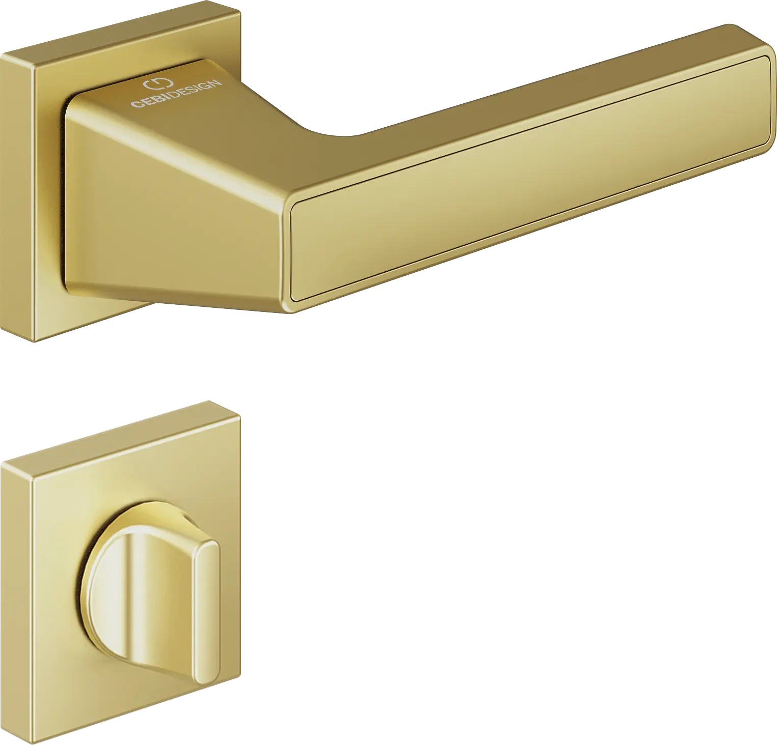 Çebi C5292 Pure Artline Kapı Kolu PC35 (Mat Pirinç) - WC
