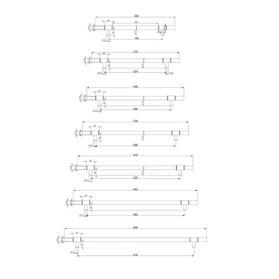 Vista D’oro Miami Çekmece Kulp Koyu Sarı Oksit
