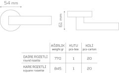 GAZİANTEP-KK273 Rozetli Kapı Kolu