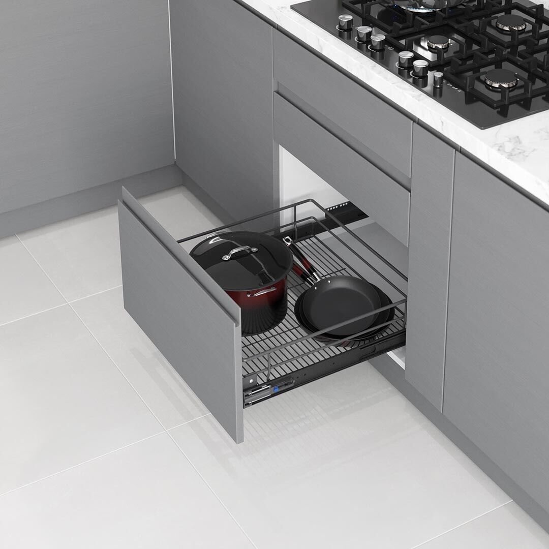 Kapağa Monte Teleskopik Raylı Çekmece