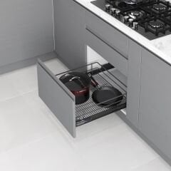 Kapağa Monte Teleskopik Raylı Çekmece