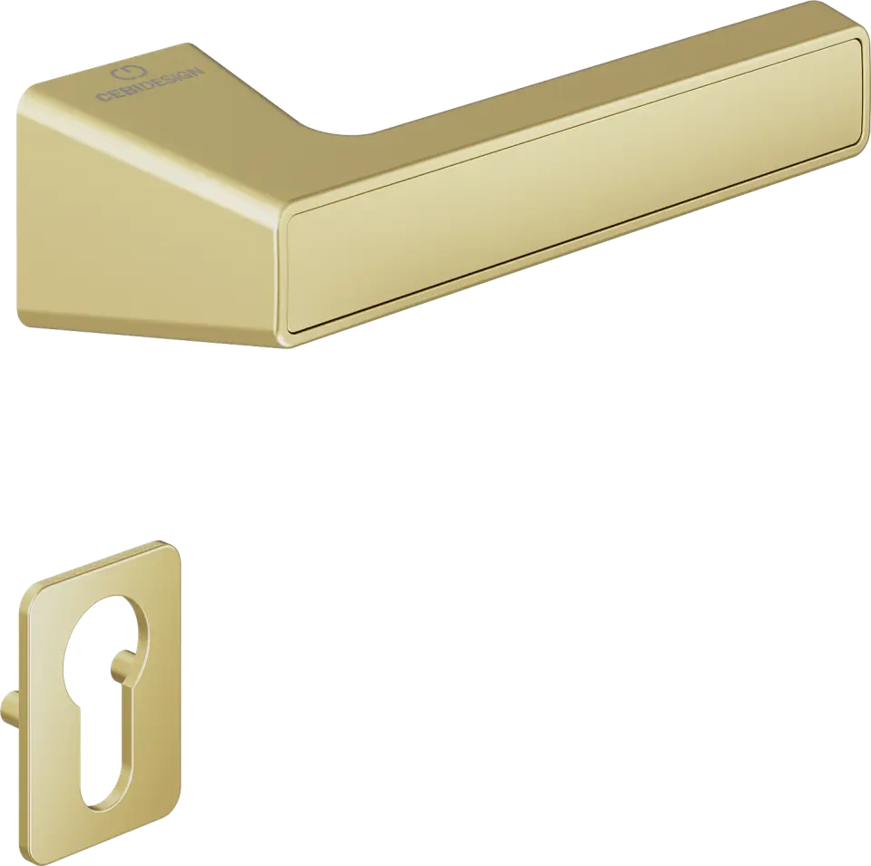 Çebi C5292 Pure Artline Kapı Kolu PC35 (Mat Pirinç) - Yale