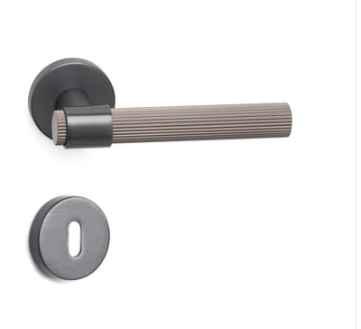 System AXEL-L Rozetli Kapı Kolu Füme Renk (HA212RO12 BBN) Oda