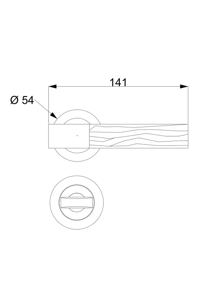 Bark Rozetli Kapı Kolu Altın + Saten Altın