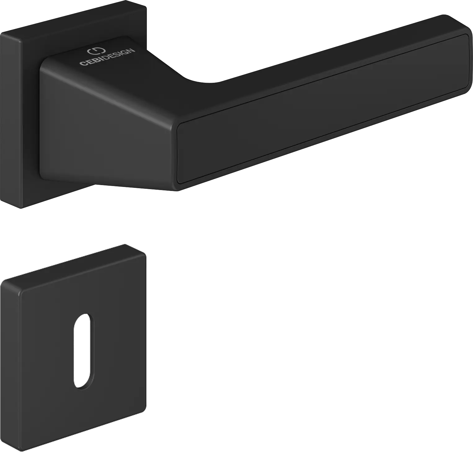 Çebi C5292 Pure Artline Kapı Kolu Oda - PC24 (Mat Siyah)