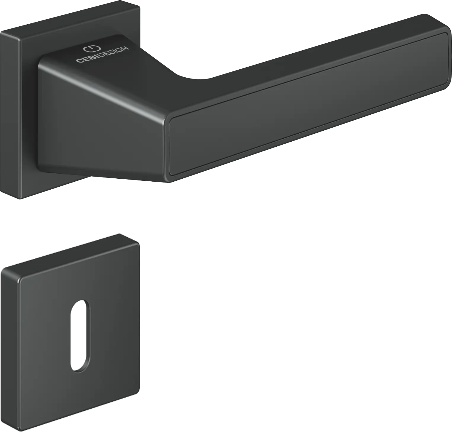 Çebi C5292 Pure Artline Kapı Kolu Oda - PC27 (Antrasit Saten)