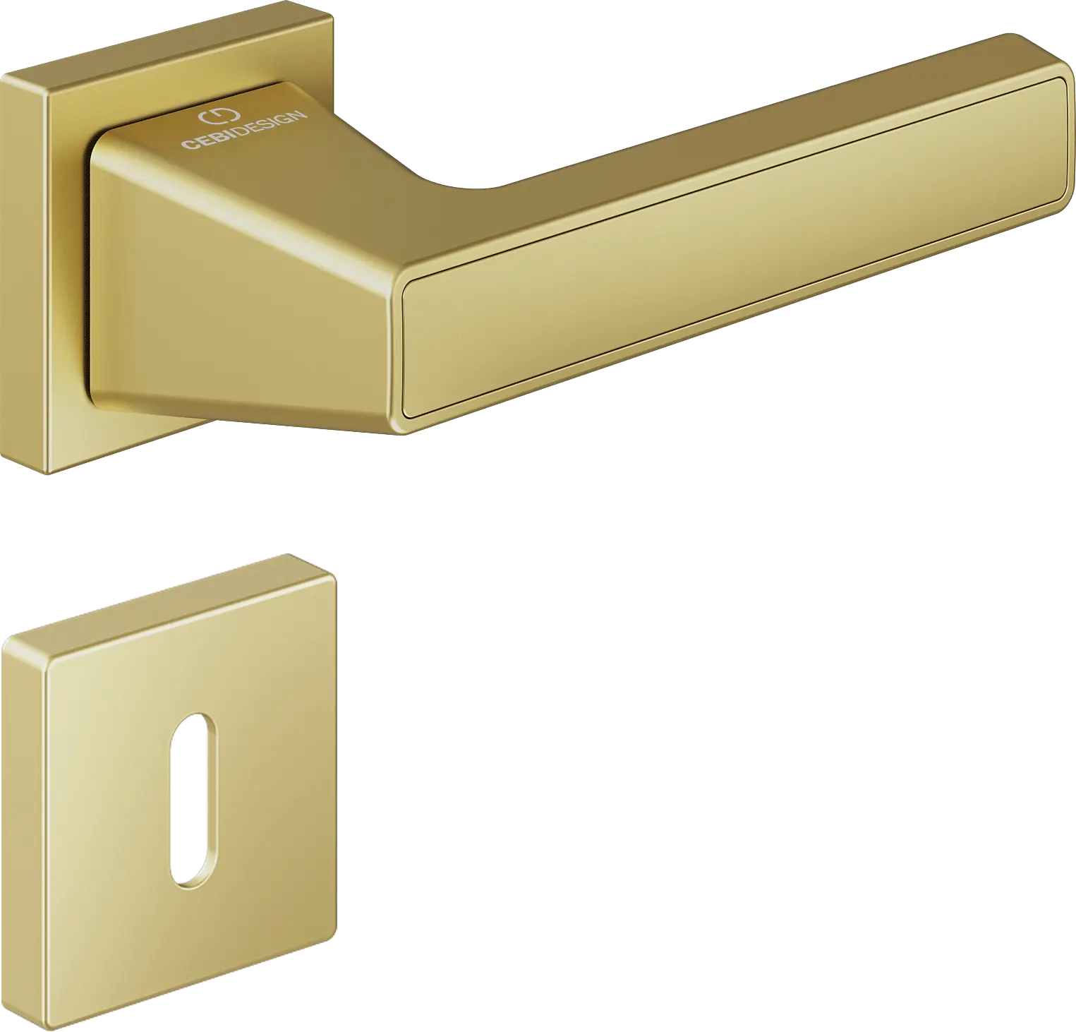 Çebi C5292 Pure Artline Kapı Kolu Oda - PC35 (Mat Pirinç)