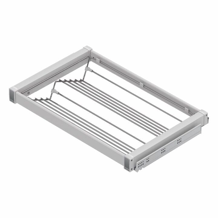 Gizli Raylı Alüminyum Ayakkabılık 700 mm Beyaz - 800 mm