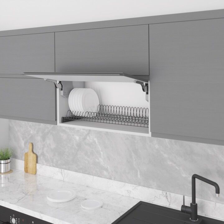 Yüksek Bölmeli Tabak Rafı 800 mm Antrasit