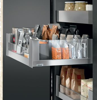 Blum Legrabox Free C Ön ve Yanak Camlı 40 Kg Blumotion Orion Gri