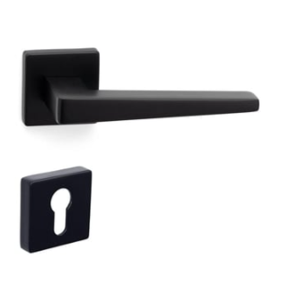 System VISION Rozetli Kapı Kolu Siyah Renk (HA207RO11 AL6) Yale