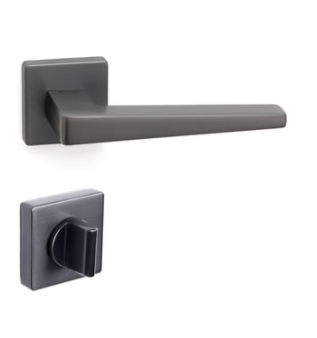 System VISION Rozetli Kapı Kolu Füme Renk (HA207RO11 BBN) WC