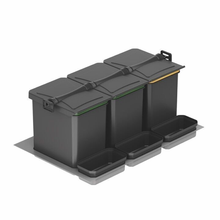 Çekmece İçi Çöp Kovası (Otomatik) 12+12+12+1+1+1  Lt Antrasit