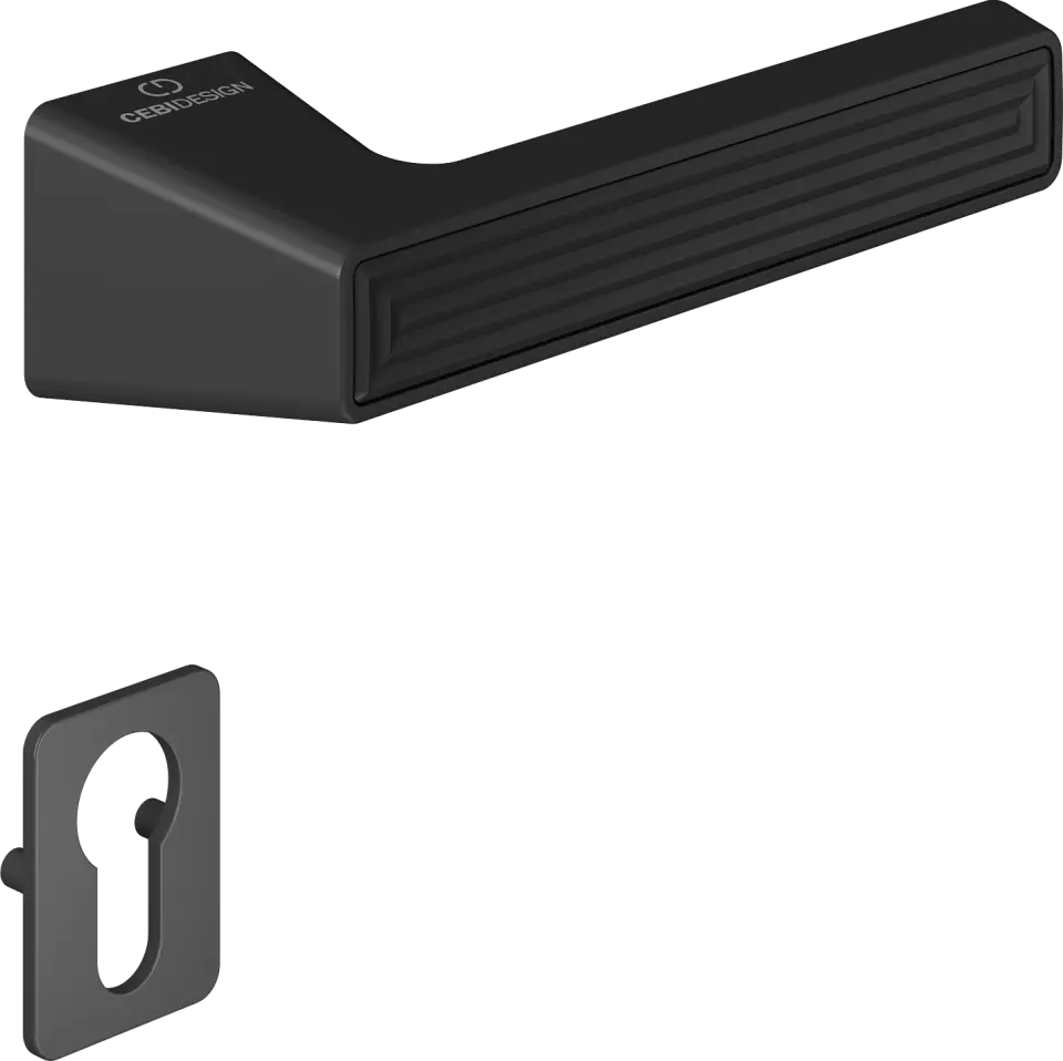 Çebi C5295 Stria Artline Kapı Kolu PC24 (Mat Siyah) - Yale