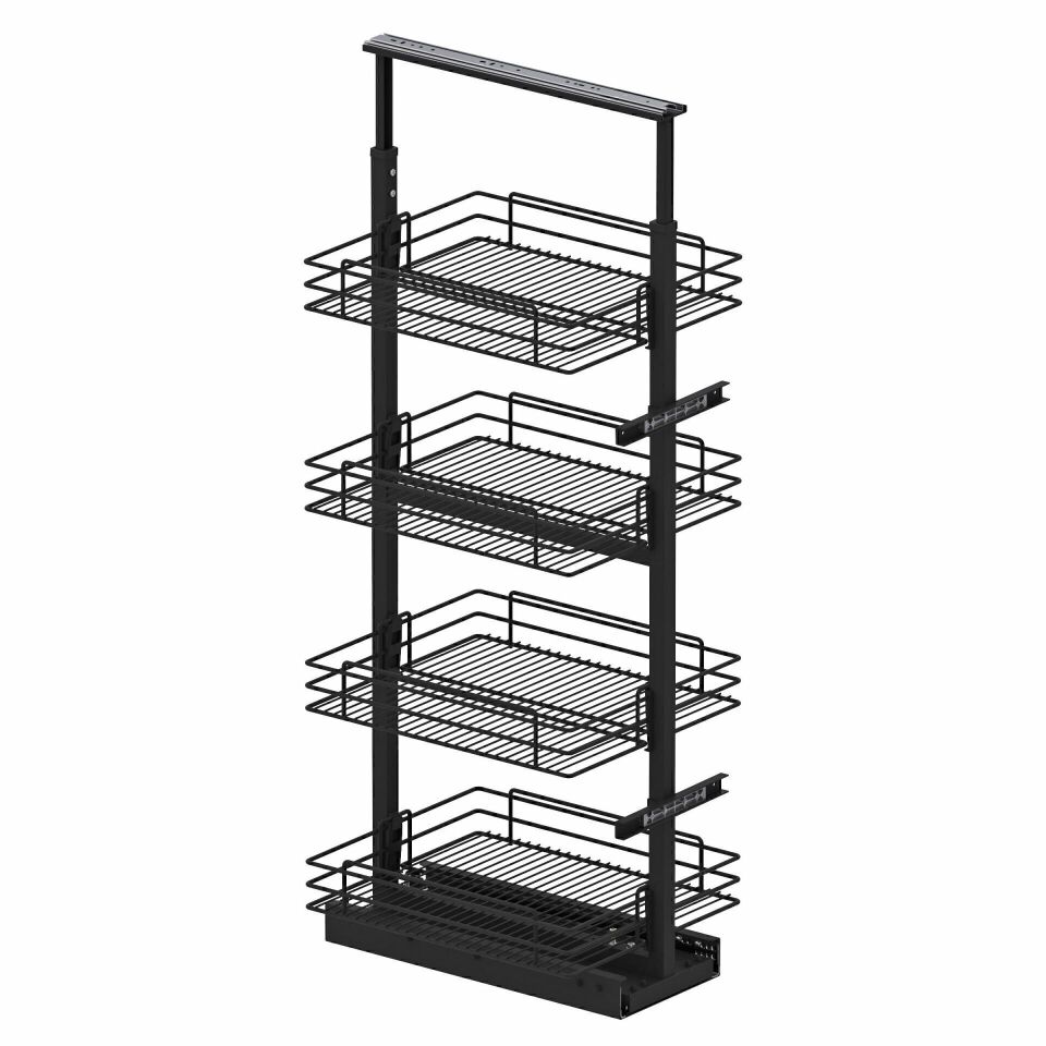 Gizli Raylı Frenli Kiler Tel 1850-2000 mm | 450 mm Kapak Uyumlu