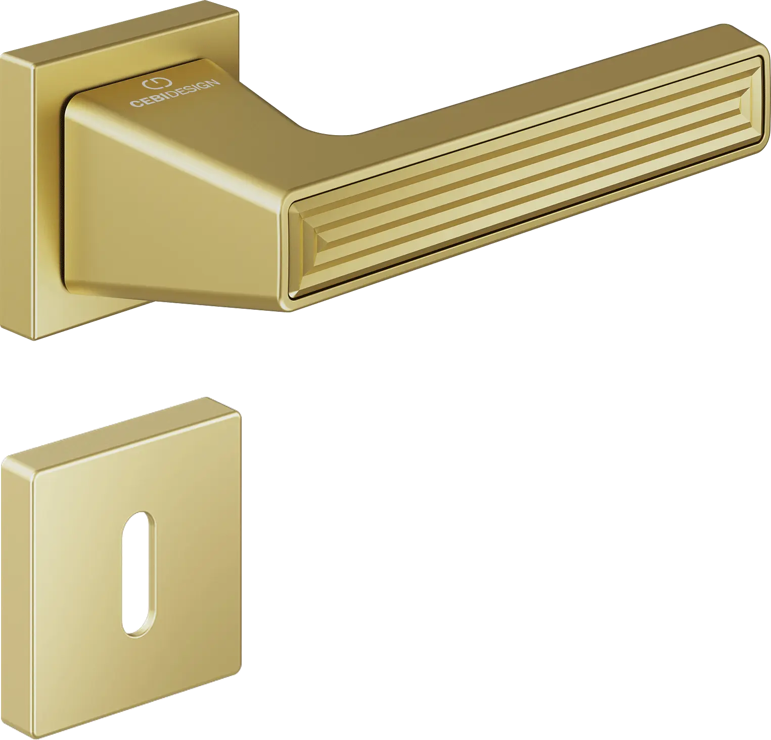 Çebi C5295 Stria Artline Kapı Kolu Oda - PC35 (Mat Pirinç)