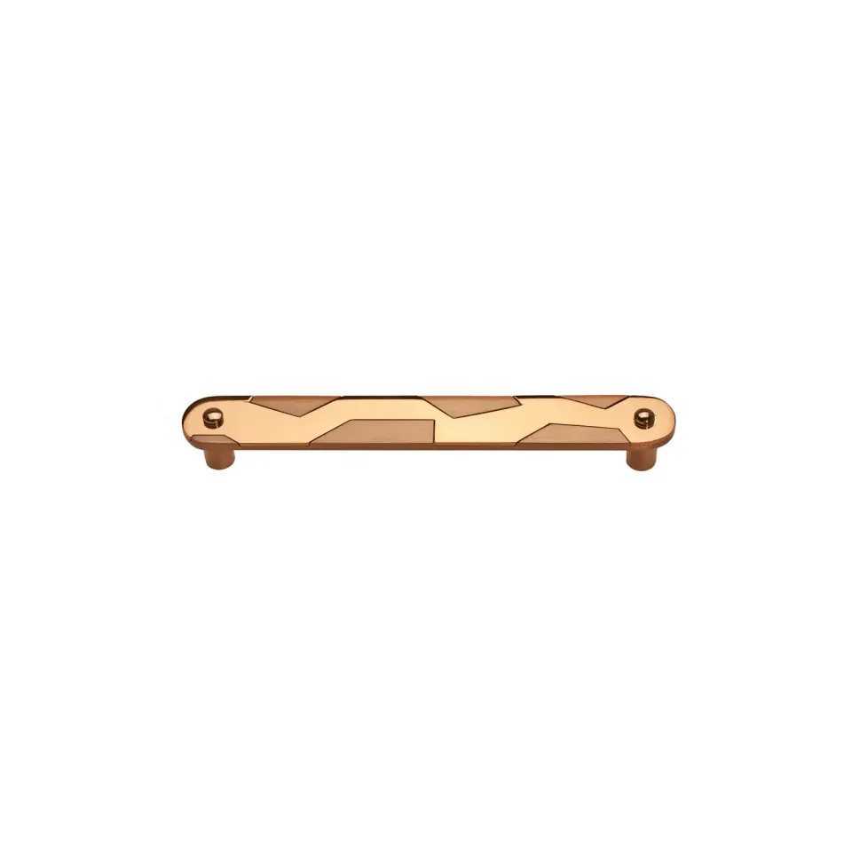 Vista D’oro Safari Oval Boncuklu Çekmece Kulp Bronz – Saten Bronz