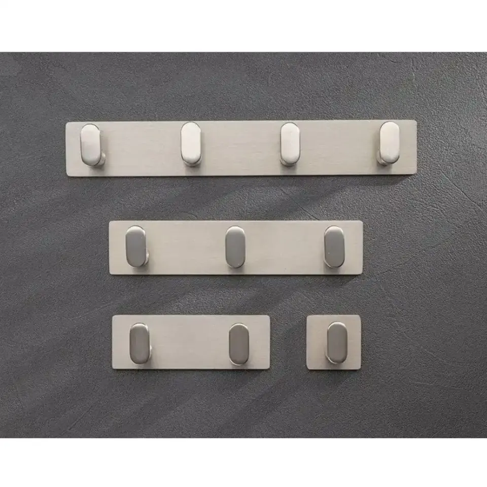 System 2327 Siyah Renk Yapışkanlı Askı