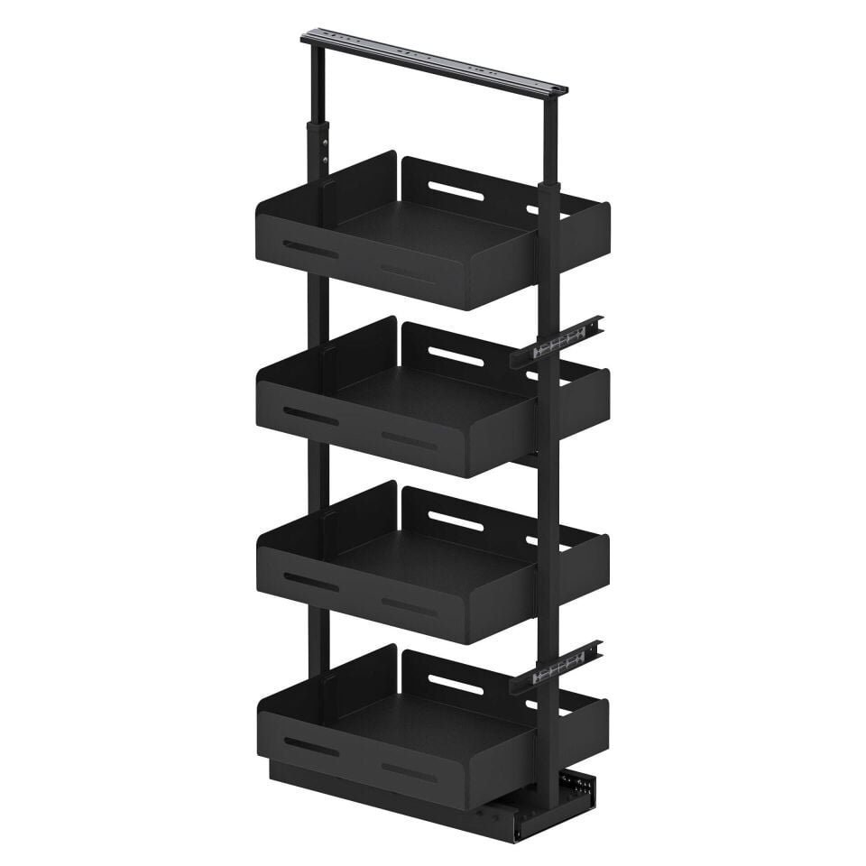 Unique Box Gizli Raylı Frenli Kiler 1250-1400 mm | 400 mm Kapak Uyumlu