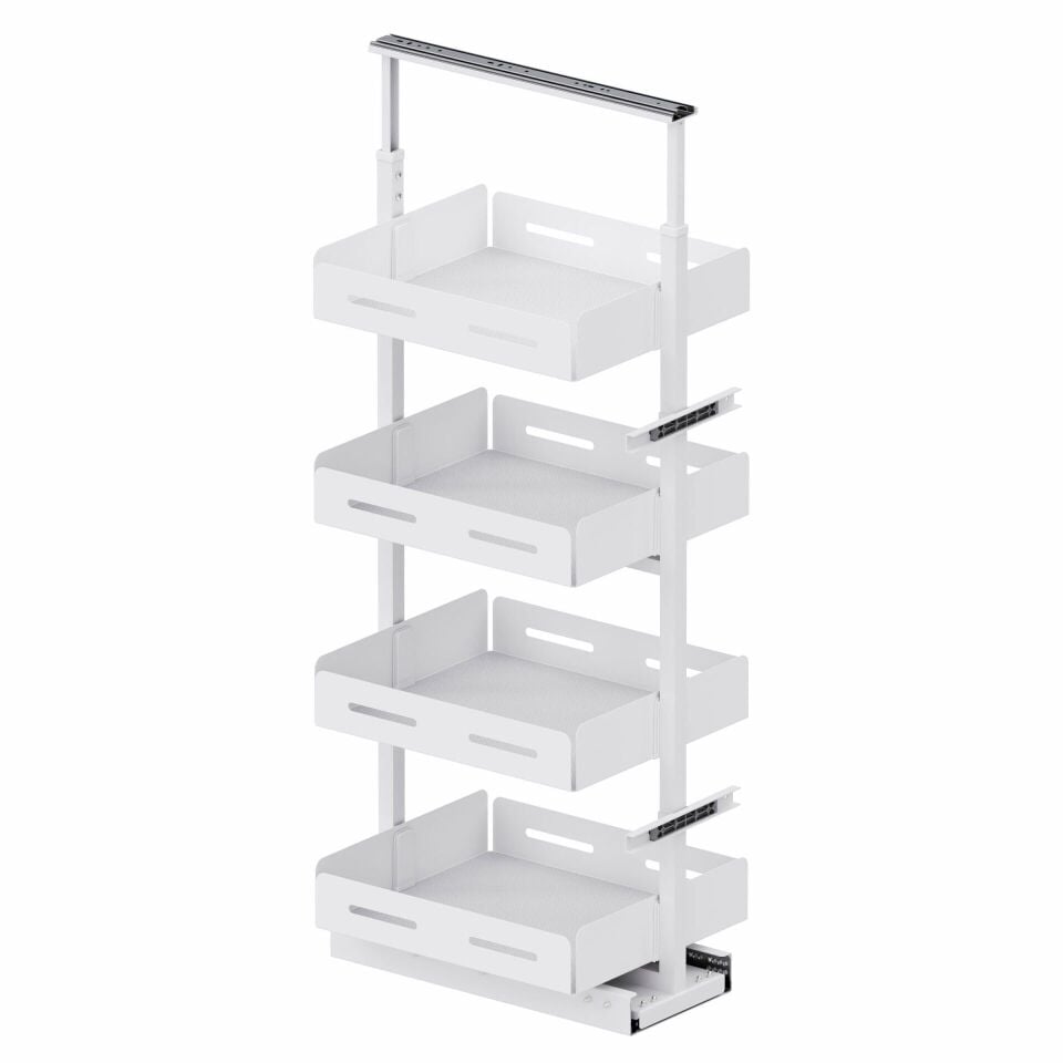 Unique Box Gizli Raylı Frenli Kiler 1250-1400 mm | 400 mm Kapak Uyumlu