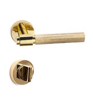 System AXES-T Rozetli Kapı Kolu Gold Renk (HA188TRO12 GL) WC