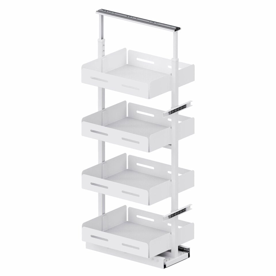 Unique Box Gizli Raylı Frenli Kiler 1250-1400 mm | 450 mm Kapak Uyumlu