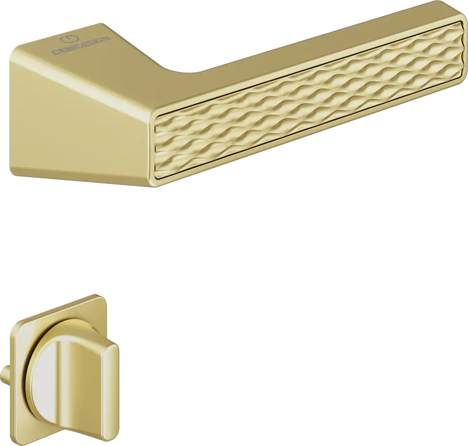 Çebi C5296 Wave Artline Kapı Kolu PC35 (Mat Pirinç) - WC